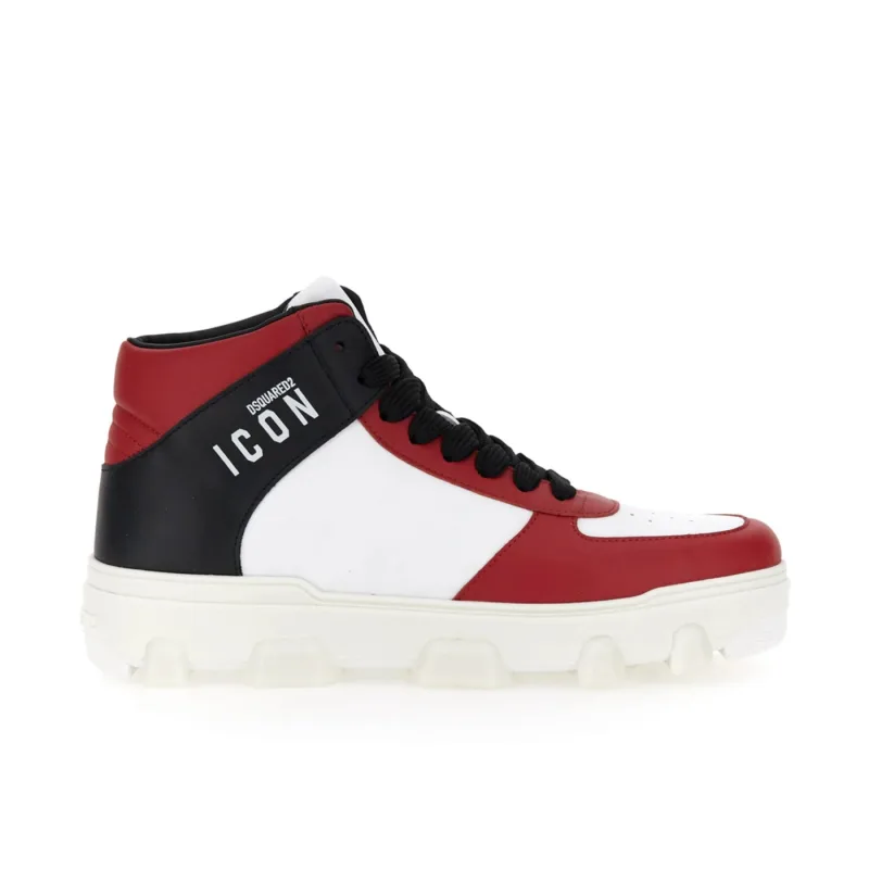 Dsquared2 D2 Icon Basket Sneakers Red - 44