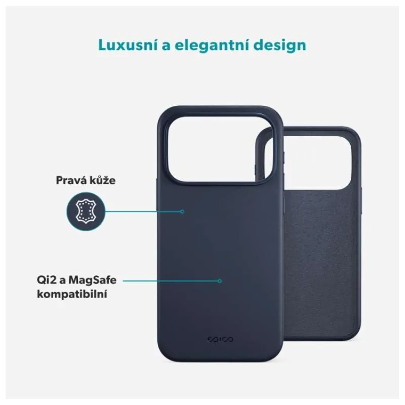 Epico Leather Mag+ Case iPhone 17 Pro Max/18 Pro Max modrá (96510131600002)