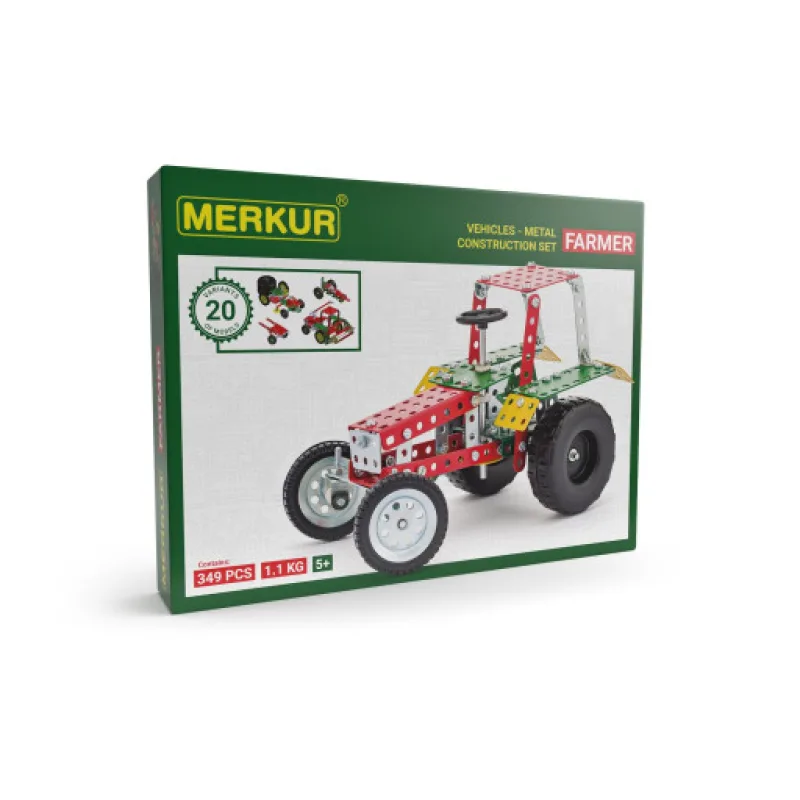 Merkur Farmer Set, 341 dílů, 20 modelů