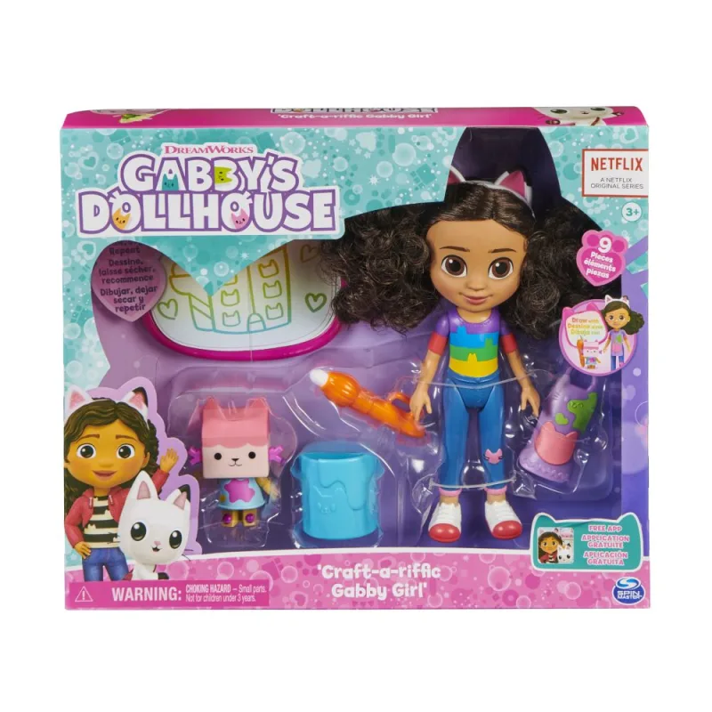 Spin Master GABBY'S DOLLHOUSE DELUX BÁBIKA S DOPLNKAMI K TVORENIU