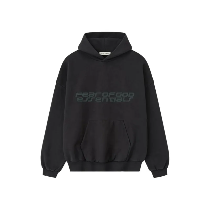 Fear of God Essentials Heavy Fleece 90's Hoodie Vintage Black - XS
