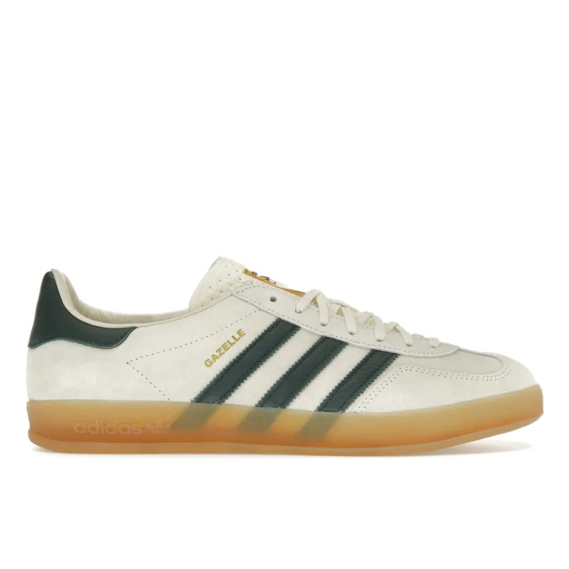 adidas Gazelle Indoor Cream White Collegiate Green Gum - 39.5