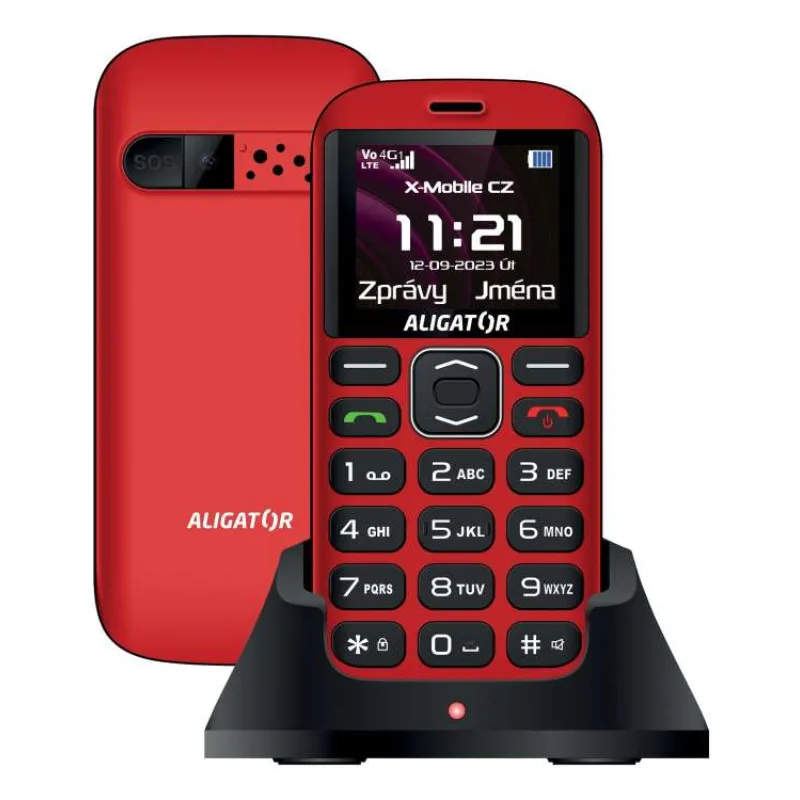 ALIGATOR A720 4G Sen.červeno-čiern+st.nab. (A720RB)