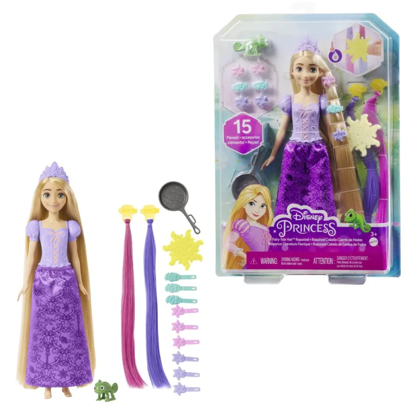 Disney Princess bábika Rapunzel s rozprávkovými vlasmi