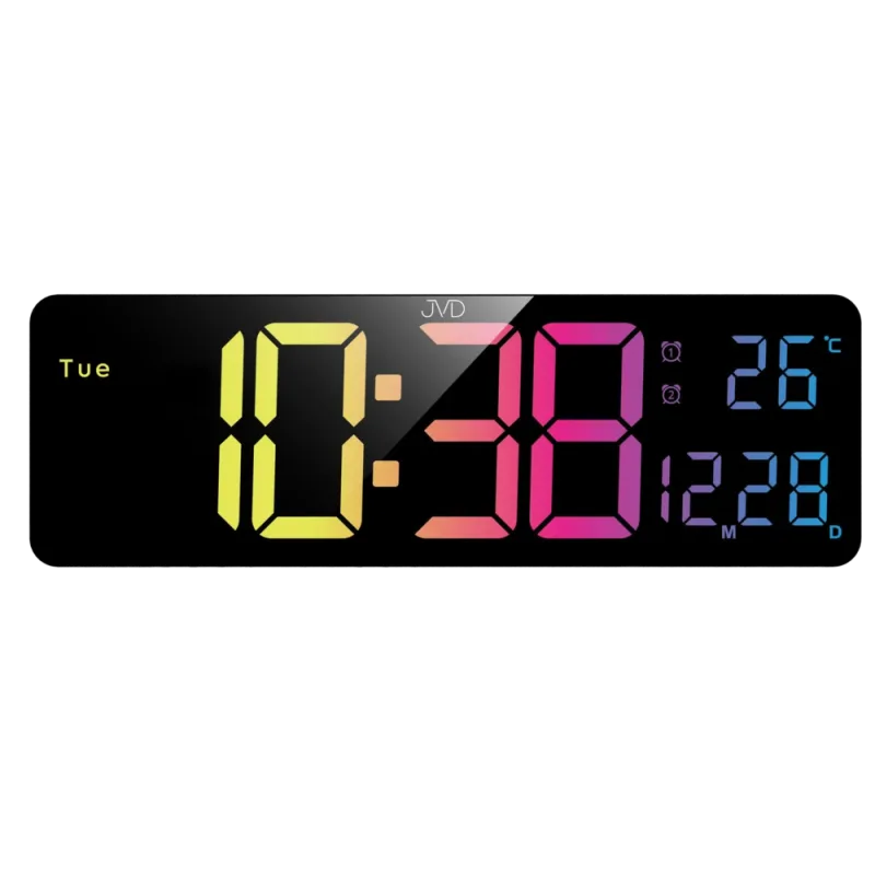 JVD Digitální nástěnné hodiny s LED podsvícením JVD DH324