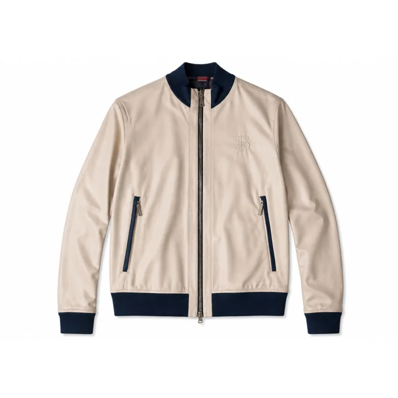 Massimo Sforza Bomber Jacket Beige - XL