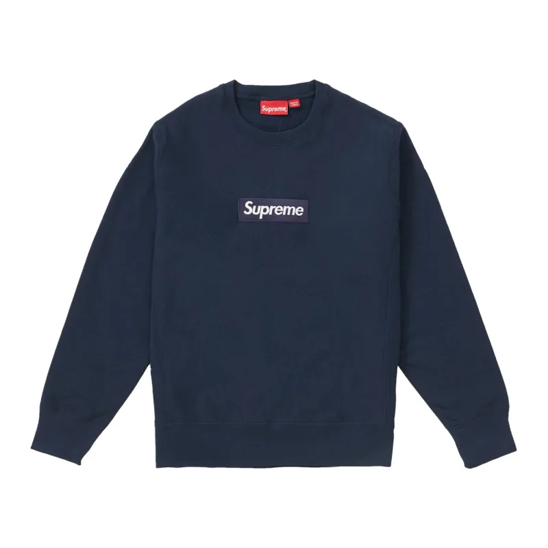 Supreme Box Logo Crewneck FW18 Navy - M