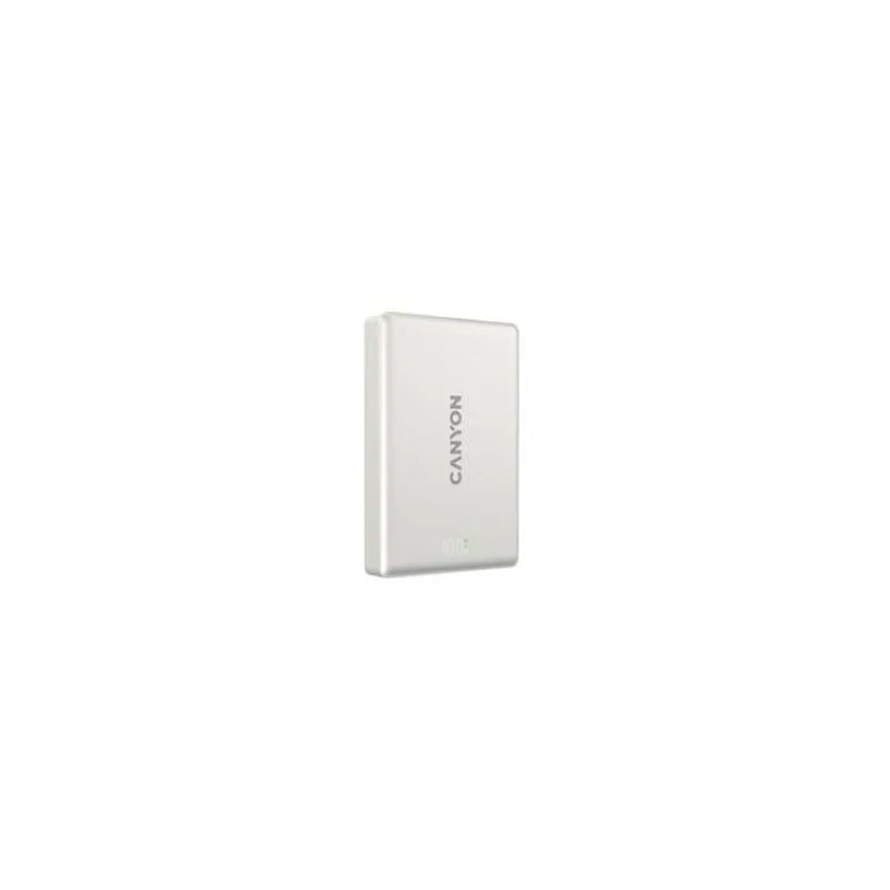Canyon OnPower 511, Powerbank, 10.000 mAh, 20W USB-C, MagSafe 15W Bezdrôtové nabíjanie, displej, šedá (CNS-CPB511G)