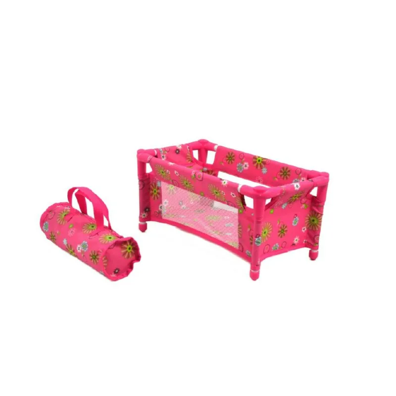 Teddies Postieľka pre bábiky kov/plast rozkladacia 43x23x20cm v sáčku
