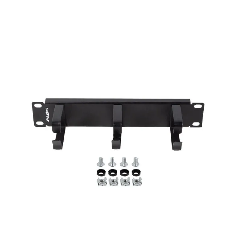 10" KABELOVÉ VEDENÍ 3 KROUŽKY TYP B 1U ČERNÁ LANBERG AK-1702-B