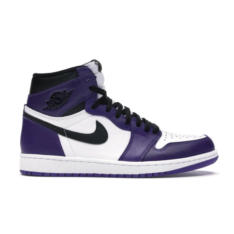 Jordan 1 Retro High Court Purple White - 42
