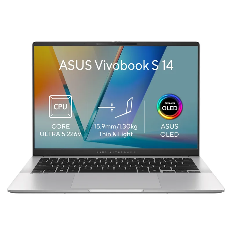 ASUS Vivobook S14/S5406SAL-OLED312WZ/U5-226V/14"/WUXGA/16GB/512GB/Intel int/W11H/Silver/2R S5406SAL-OLED312WZ