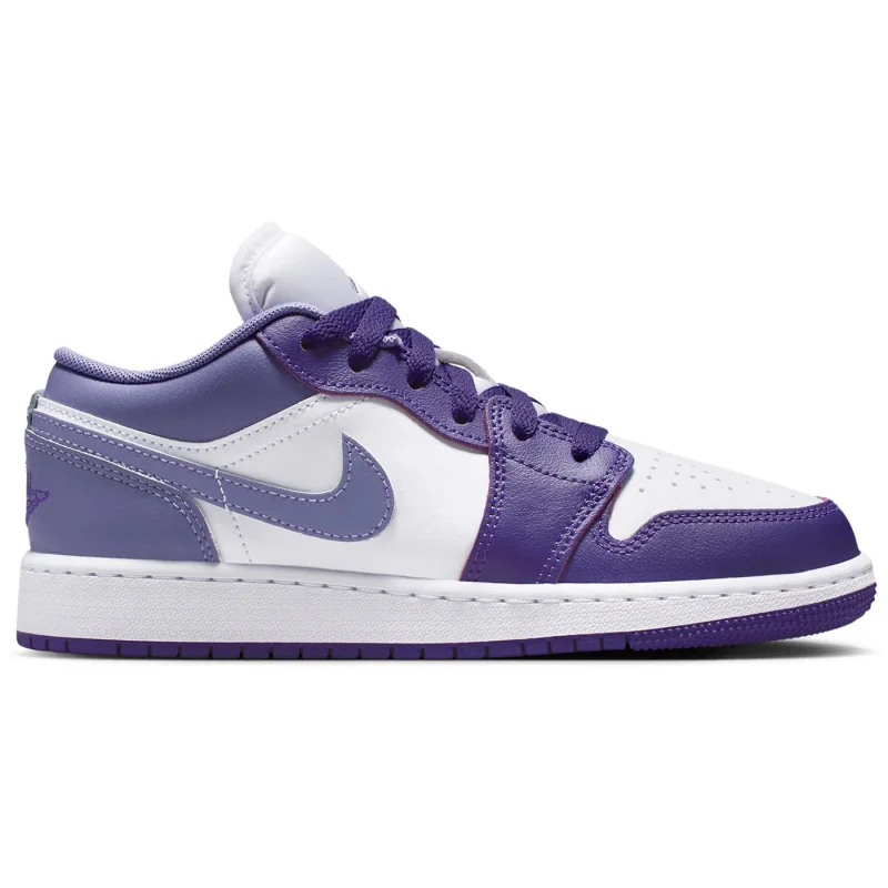 Jordan 1 Low Court Purple White Dusty Amethyst (GS) - 40