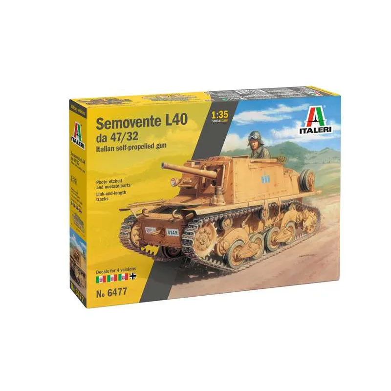 Italeri Model Kit military 6477 - Semovente L40 da 47/32 (1:35)