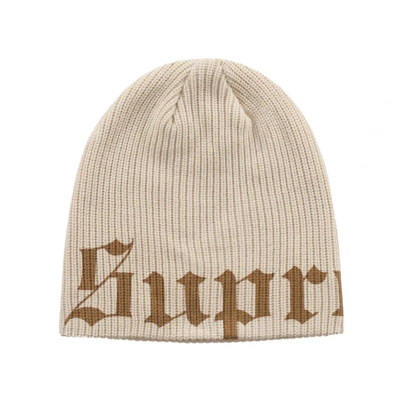Supreme Old English Printed Beanie (SS26) Brown - OS