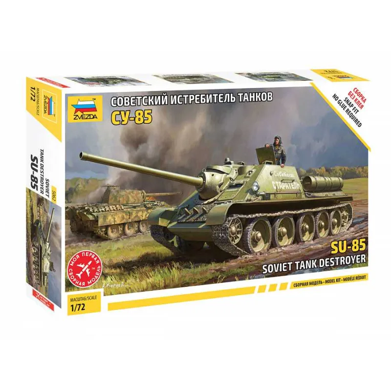 Zvezda Model Kit military 5062 - Sovietsky stíhač tankov SU-85 (1:72)