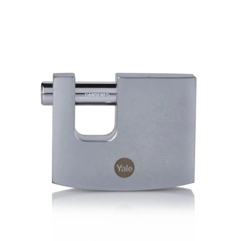 Zámok Yale Y124B/70/115/1, Maximum Security, visiaci, pochromovaný, 70 mm, 3 kľúče