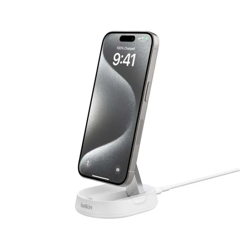 Belkin BOOST CHARGE™ PRO Qi2 15W Magnetický nabíjecí stojan, konvertibilní, bílá (WIA008vfWH)