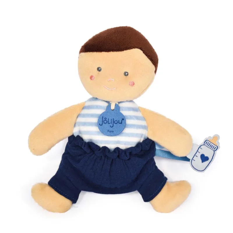 Doudou et Compagnie Paris Doudou Jolijou Bábika 18 cm modrá