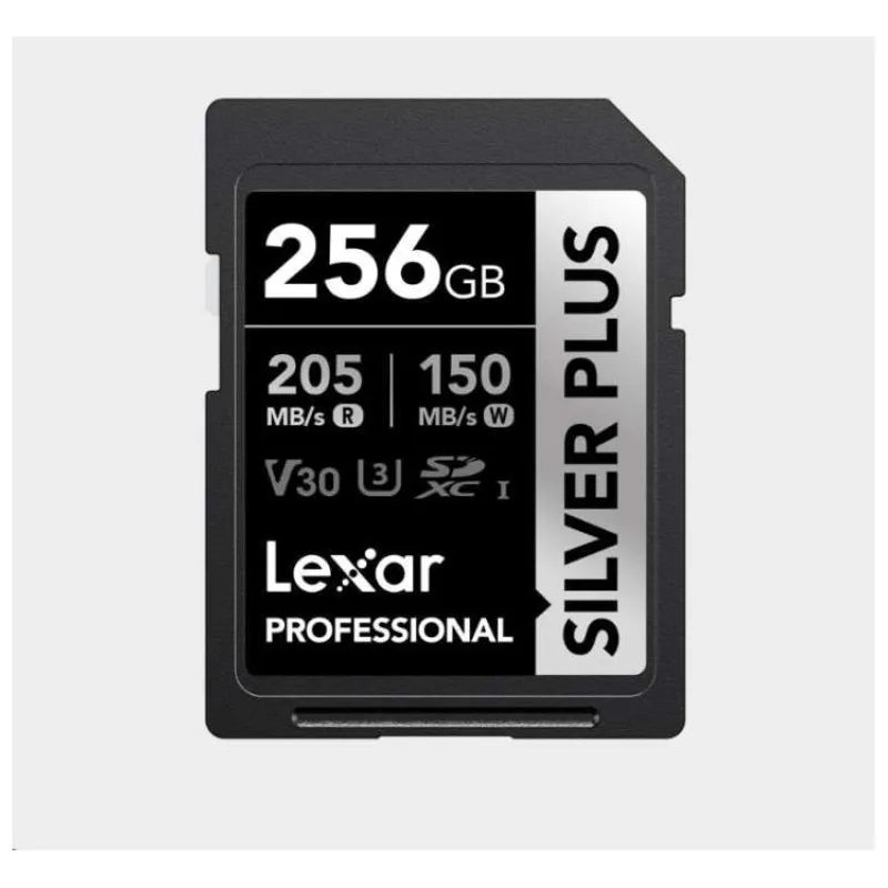 Lexar 256GB Pro SILVER PLUS SDXC C10 V30 U3 (LSDSIPL256G-BNNNG)