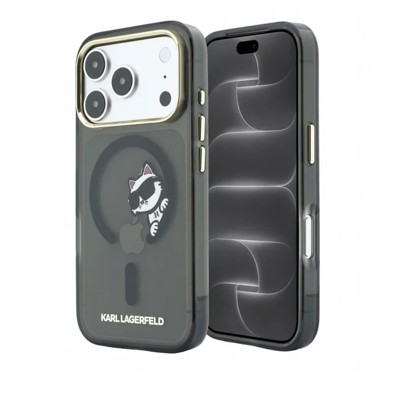 Karl Lagerfeld IML Choupette Peekaboo Magsafe kryt iPhone 18 Pro čierna…