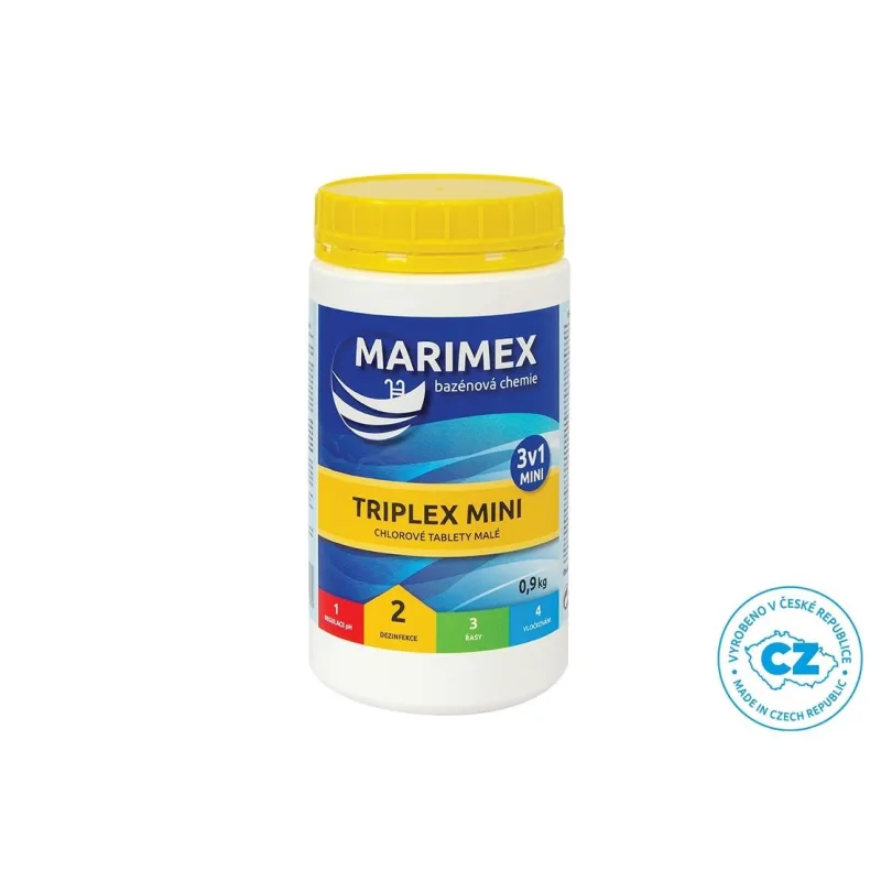 Marimex Chlor Triplex MINI 3v1 0, 9 kg - bazénová chemie - DEZINFEKCE…