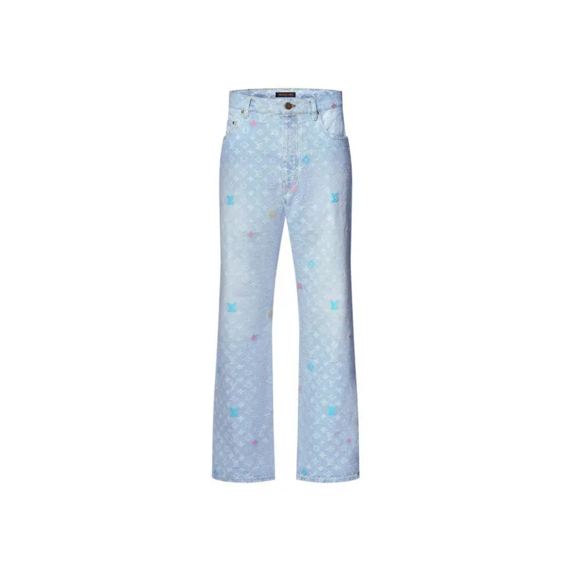 Louis Vuitton by Tyler, the Creator Monogram Denim Pants Washed Indigo - XL