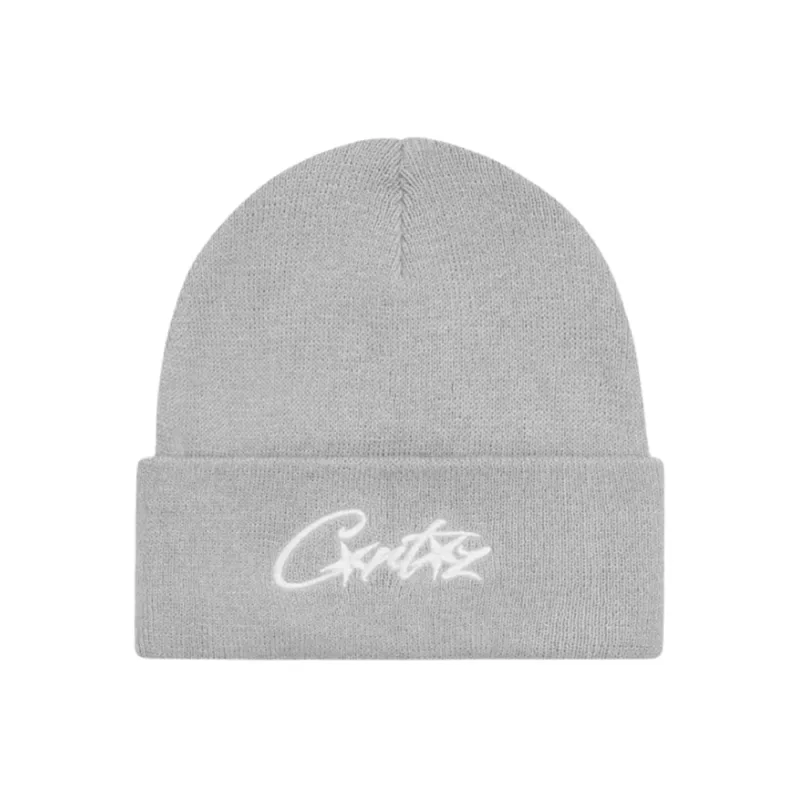 Corteiz Folded Allstarz Beanie Grey - OS