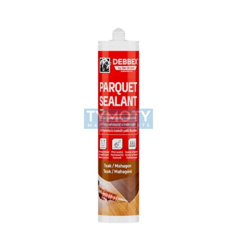 Debbex Parketový tmel - 280 ml teak/mahagón, kartuša
