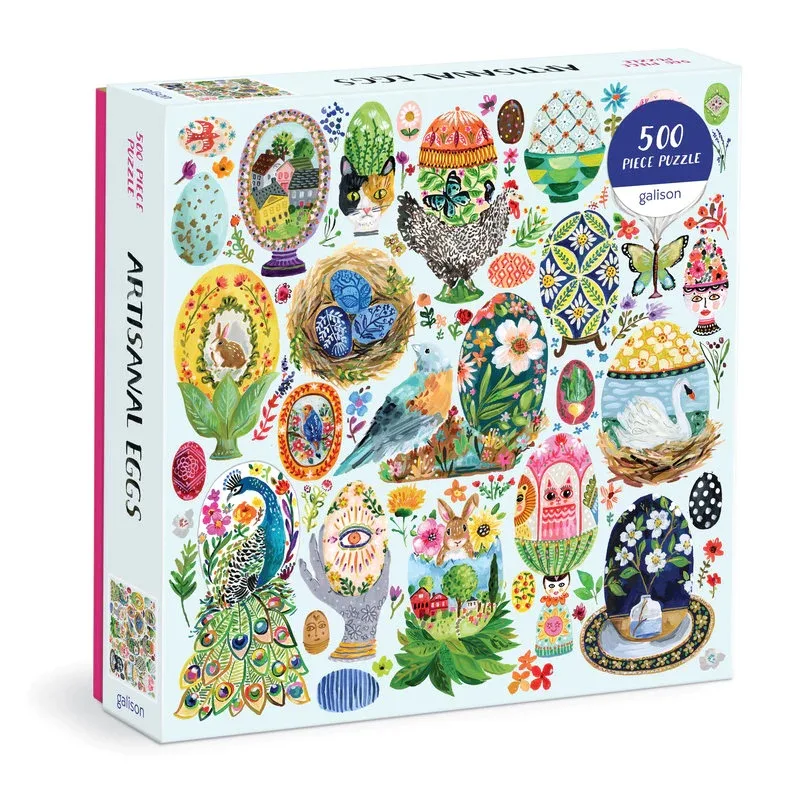 Galison Galison Puzzle Maľované vajíčka 500 dielikov