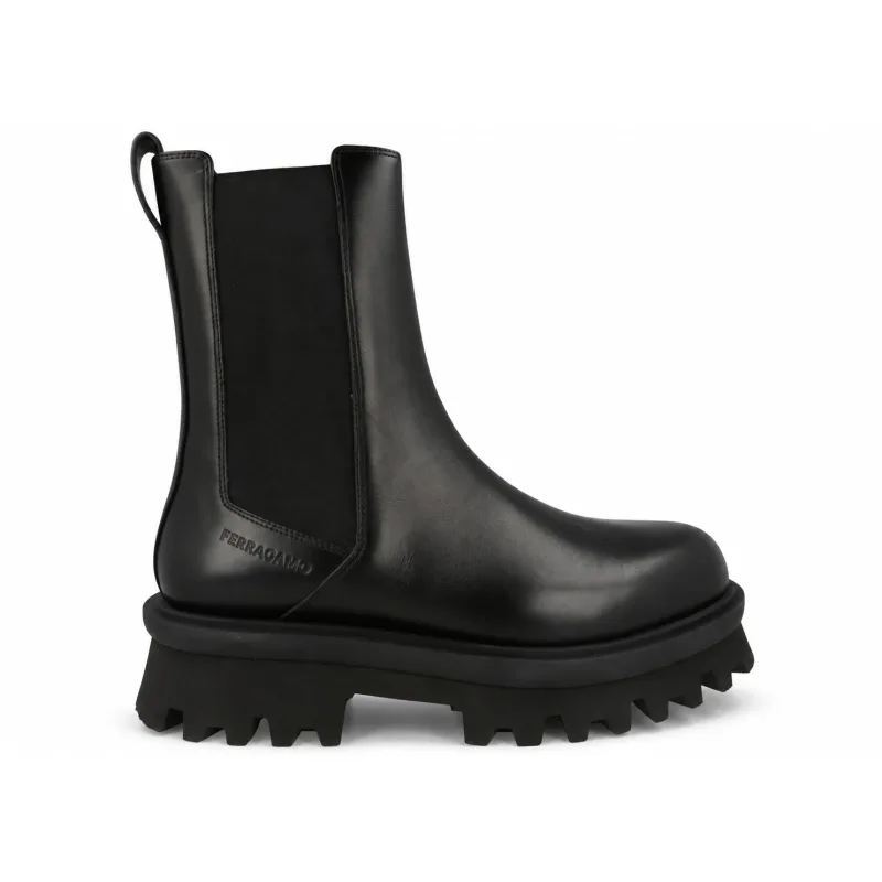 Ferragamo Flash Chelsea Boots Black - 45