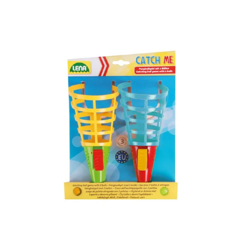 Lena Catch ball 2 hry s 2 loptičkami plast 19cm na karte