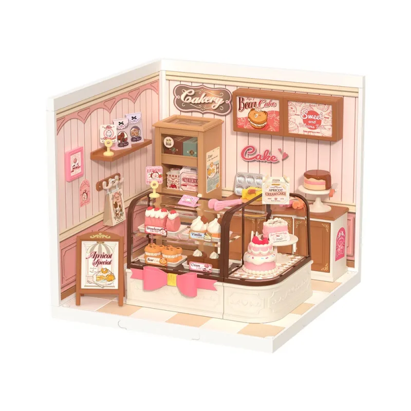 RoboTime RoboTime 3D drevená skladačka Miniatúra domčeka Cukráreň Tasty