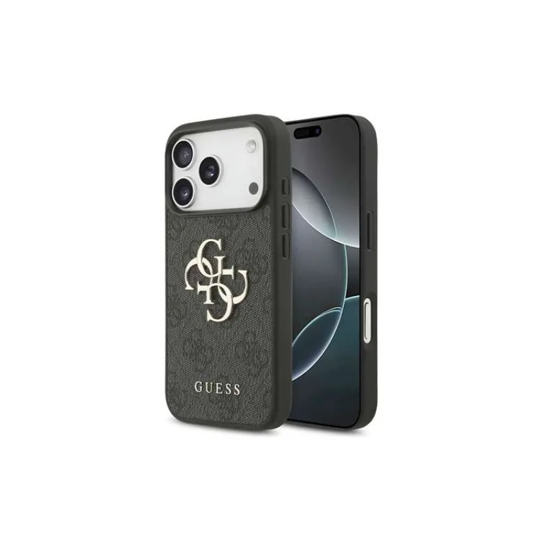 Guess PU 4G Metal Logo kryt iPhone 18 Pro Max šedá (57983131371)