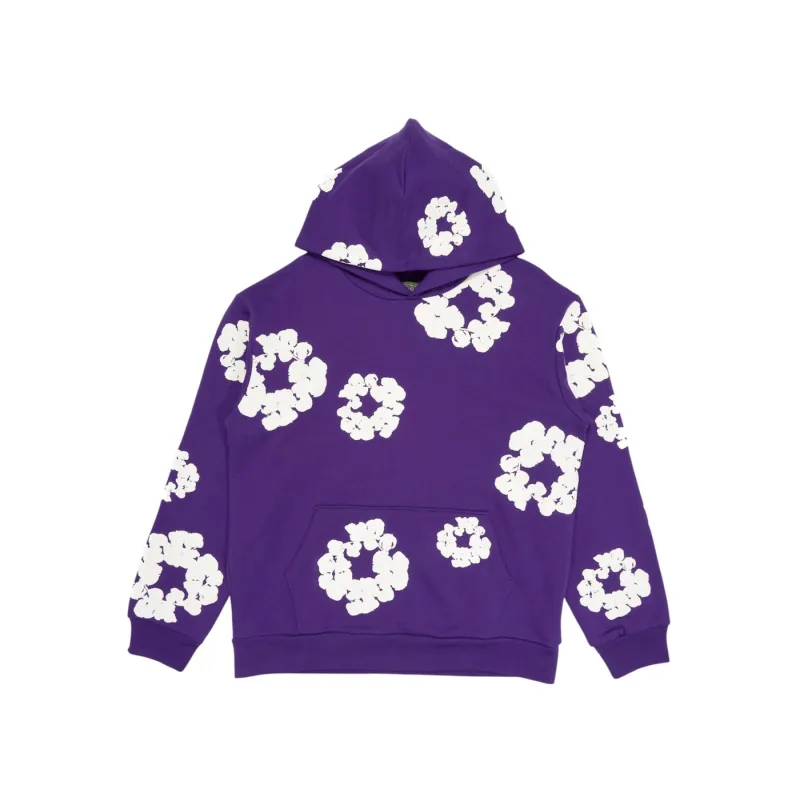 Denim Tears The Cotton Wreath Hoodie Purple - XL