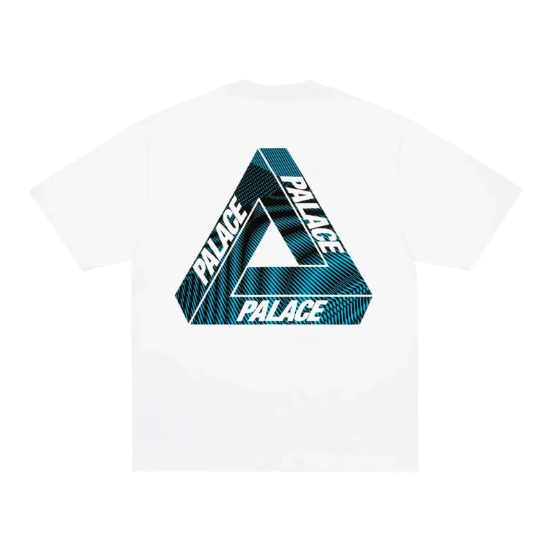 Palace Tri-Vex T-Shirt White/Blue - M