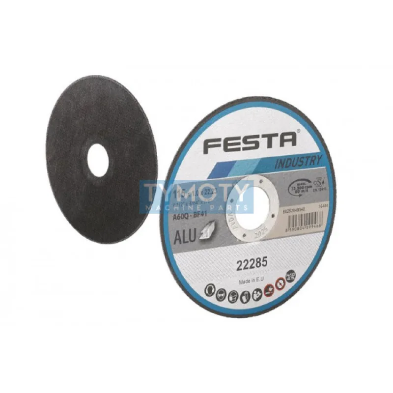 Kotúč rezný na hliník 115x1x22,2 mm, FESTA INDUSTRY 22285