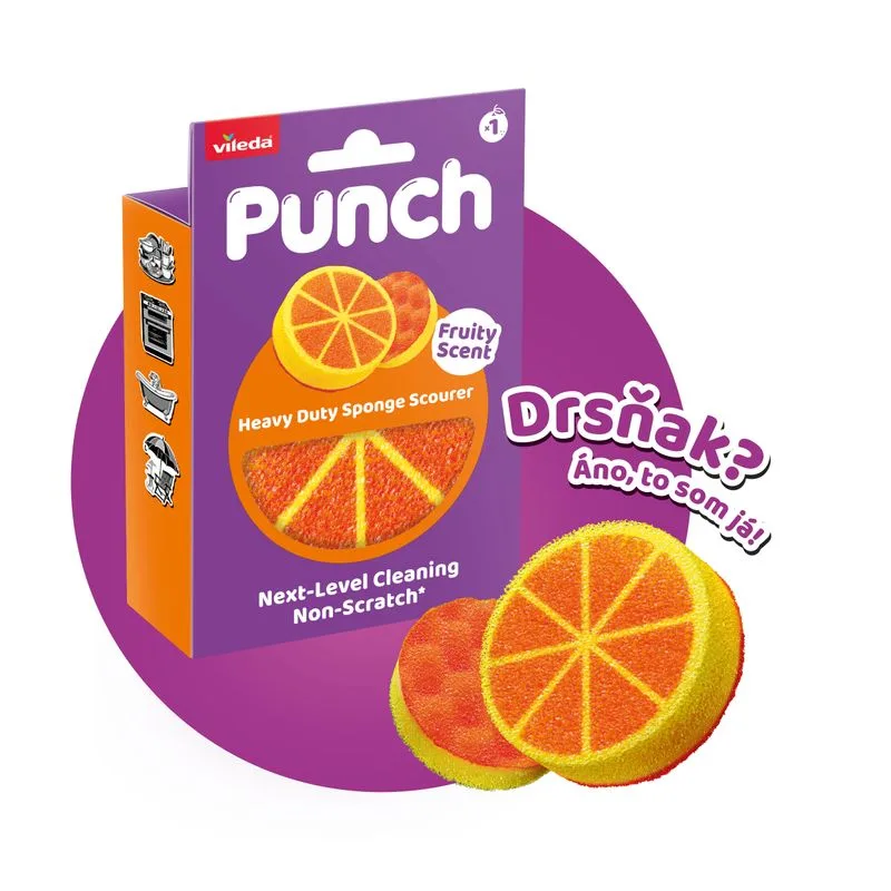 Hubka Vileda Punch pomaranč