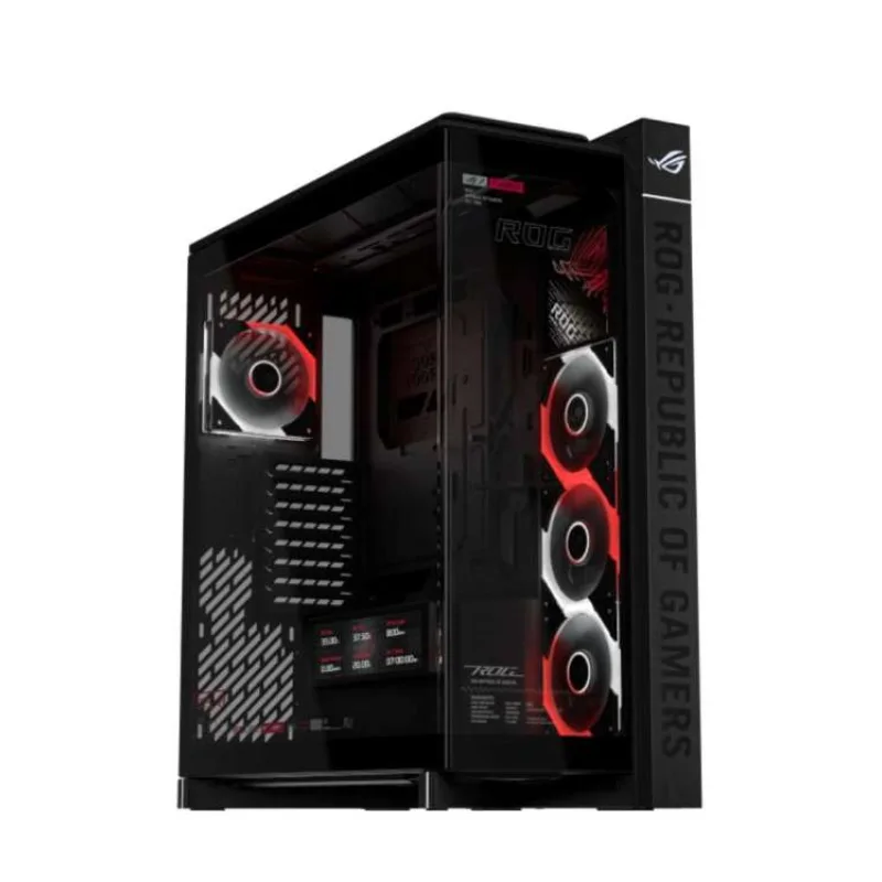 ASUS case ROG Cronox ARGB, E-ATX, Průhledná bočnice, 4x120mm ARGB, černá (90DC00T0-B09030)