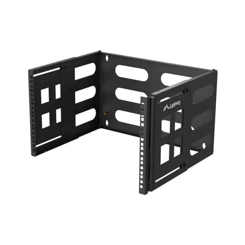 SKLÁDACÍ DRŽÁK PRO MONTÁŽ NA STĚNU 19" 6U RACK 497X400/240 ČERNÝ LANBERG FB01-5406-10B
