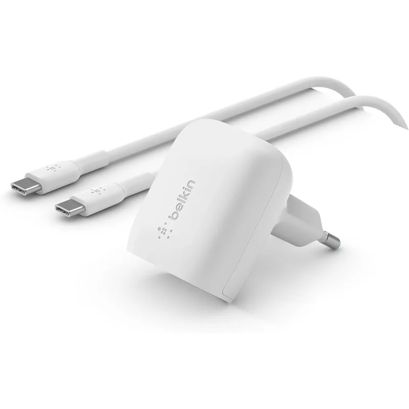 Belkin 20W PD 3.1 USB-C Wall Charger + USB-C/USB-C kábel 1m - White…