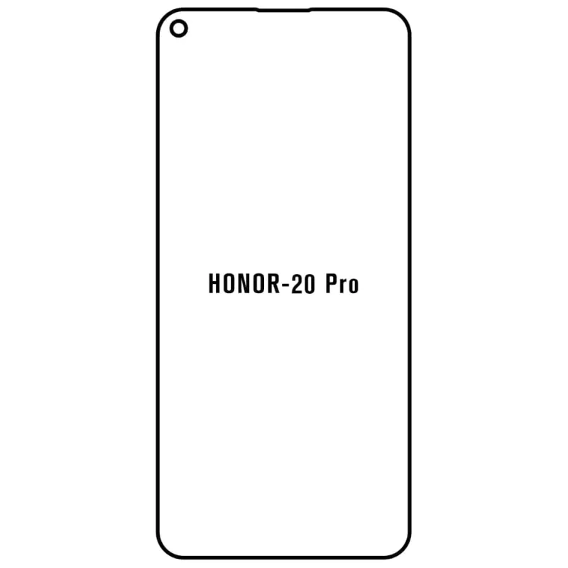 Sunshine Honor 20Pro Predná Hydrogél ochranná fólia Strih: Kompatibilná s krytom, Typ fólie: Matná