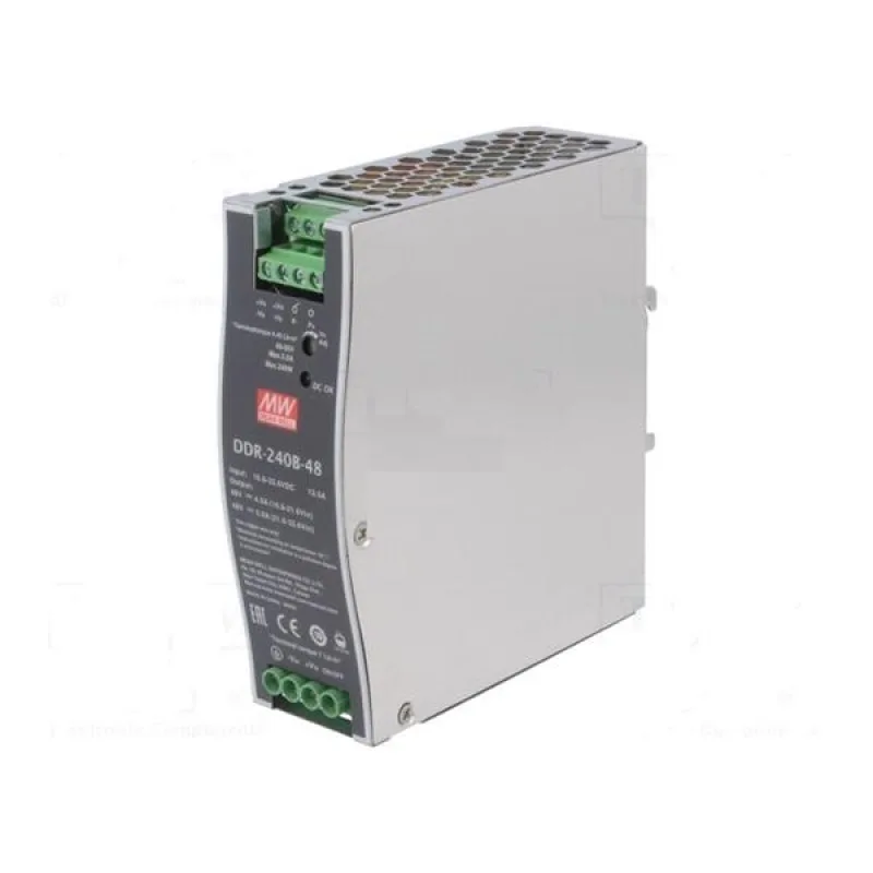 MEAN WELL MEANWELL - DDR-240C-24 - Průmyslový měnič napětí DC-DC 24V 10A na DIN DDR-240C-24