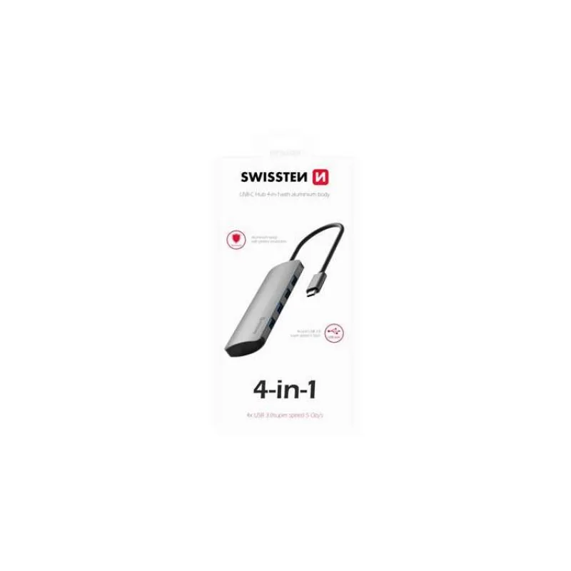 SW USB-C HUB 4-IN-1 (4x USB 3.0) - HLINÍK (44040101)
