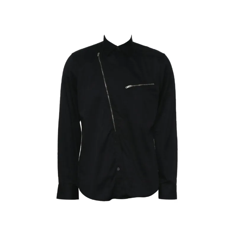 Givenchy Asymmetric Zip Shirt Black - XL