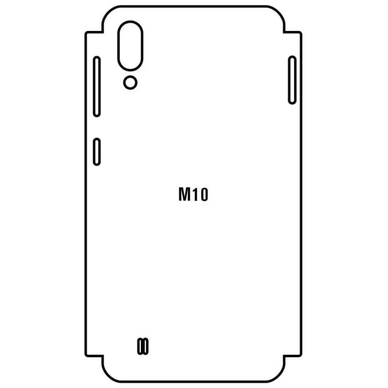 Sunshine Samsung M10 Zadná Hydrogél ochranná fólia Strih: Zadná časť a rám 5, Typ fólie: Matná