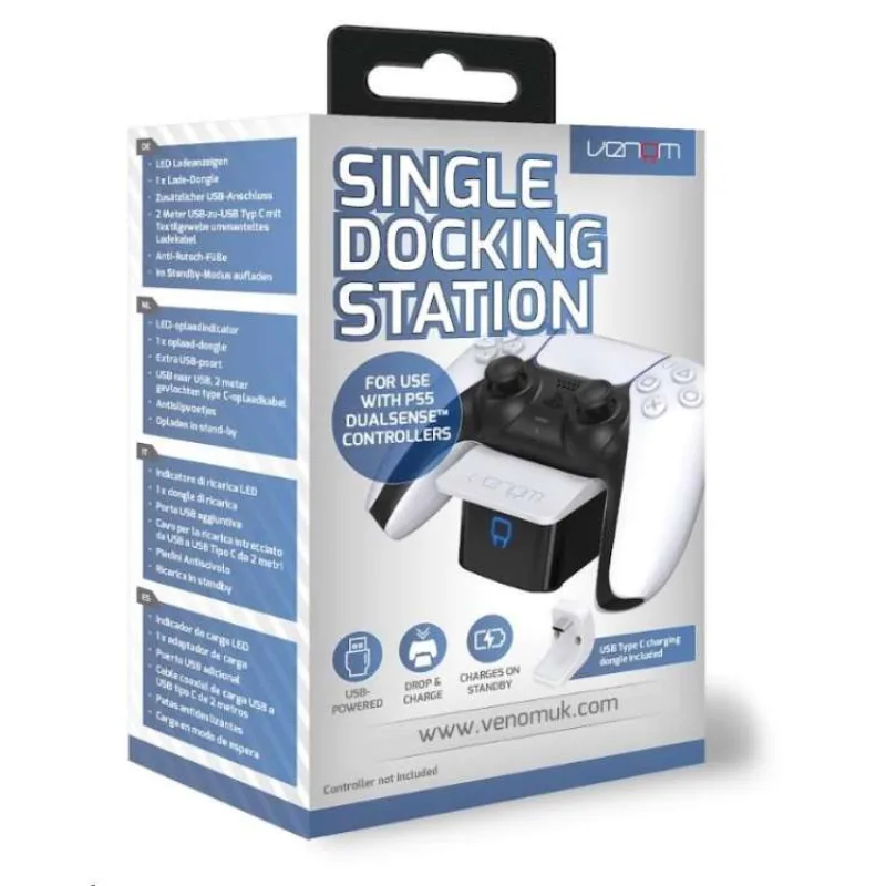 VENOM VS5000 White PS5 Single Docking Station (VS5000)