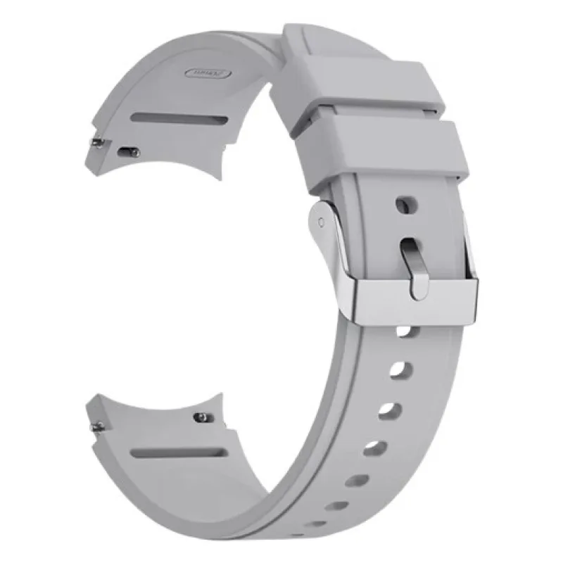 Silikonový řemínek pro Samsung Galaxy Watch 4, 5, 6, 7 - Šedý, 20 mm ESES 1530007693
