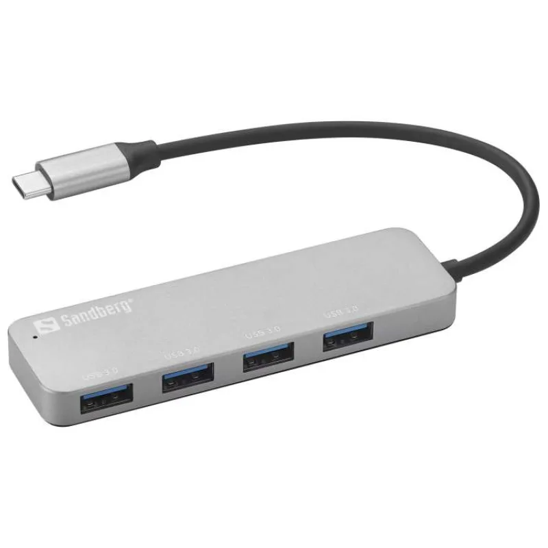 Sandberg USB-C to 4 x USB 3.0 Hub SAVER (336-20)