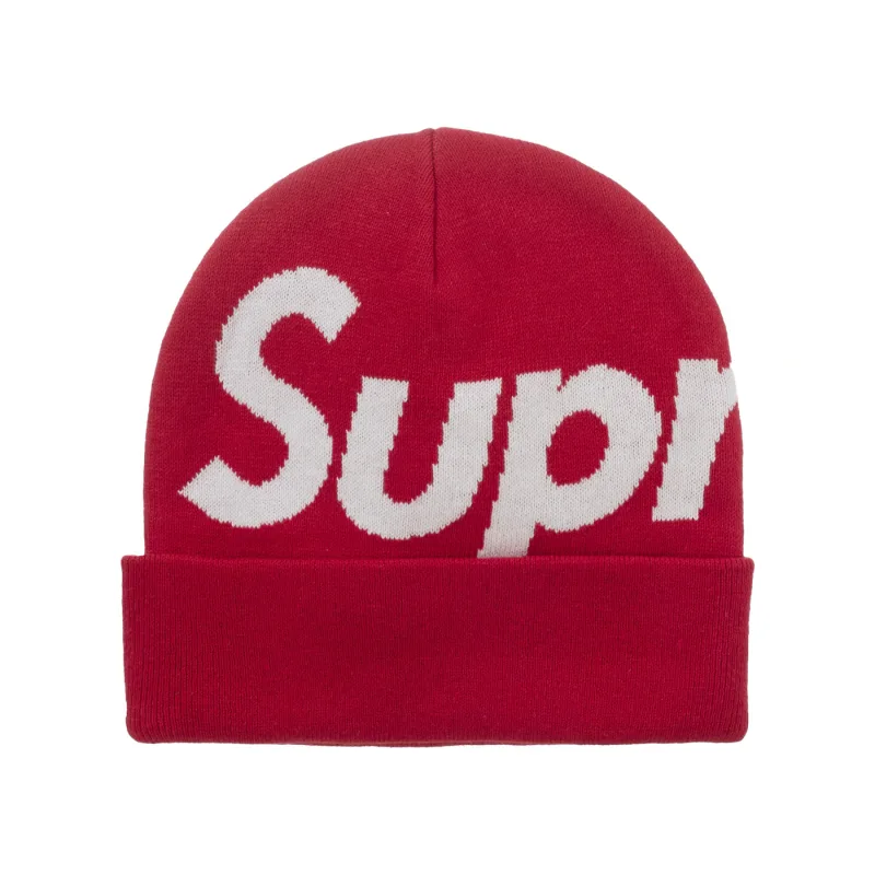 Supreme Big Logo Beanie (FW25) Red - OS